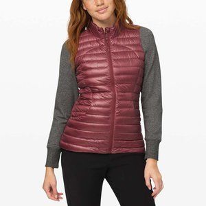 Lululemon Pack It Down Vest Shine Chianti Size 8 New with tags